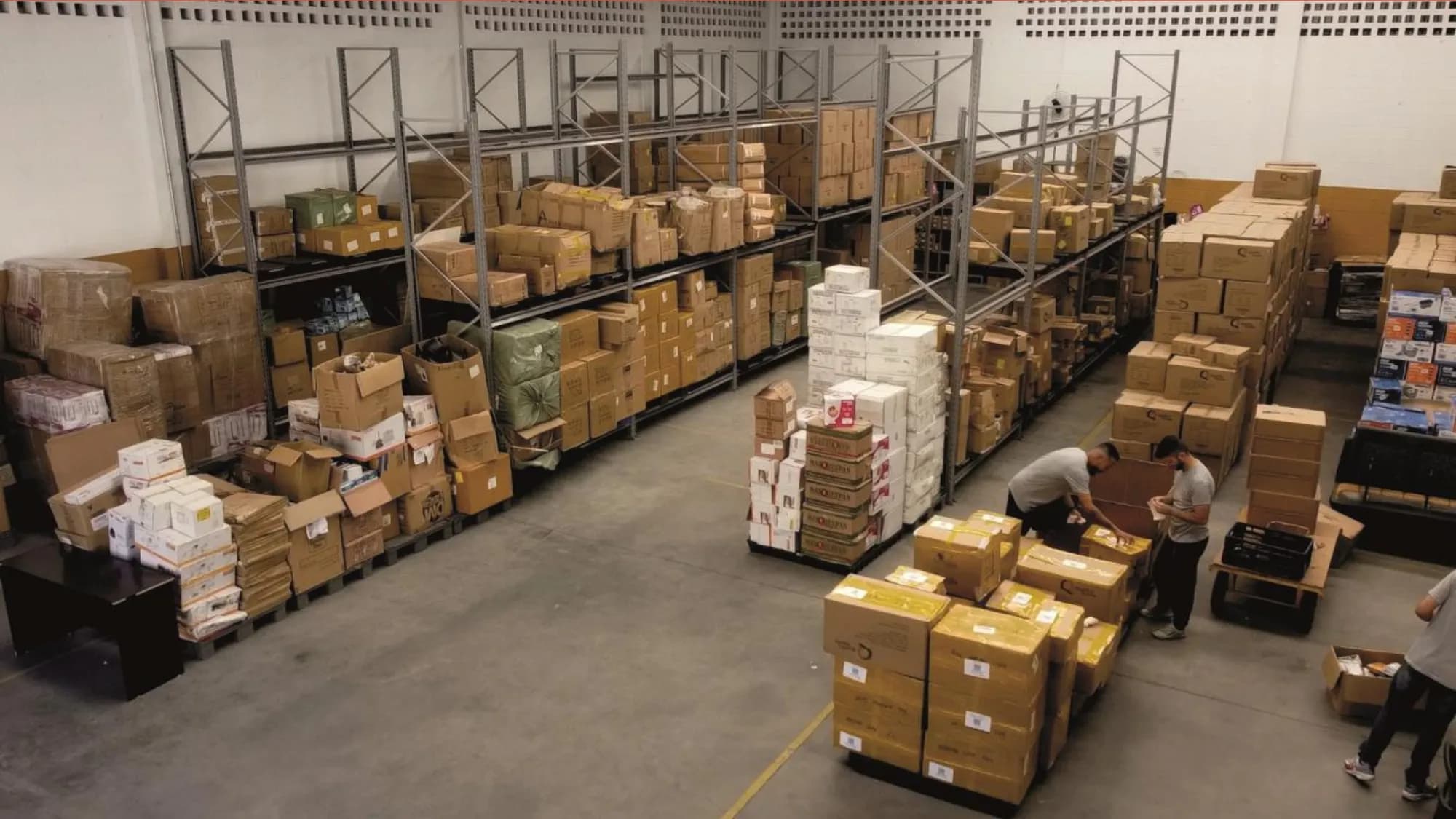 Estoque do centro de distribuição